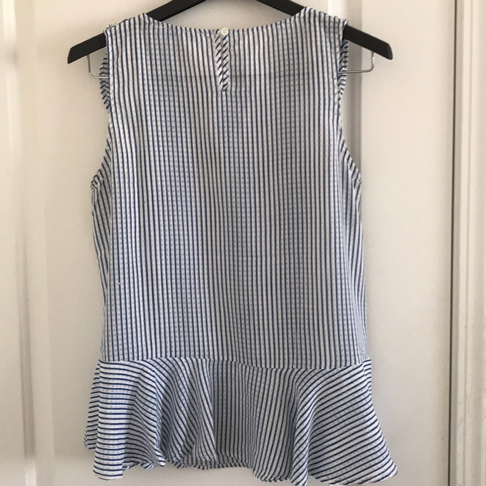 She + Sky Cute Sleeveless Ruffle Top View 3